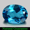 Beautiful Gem 2.07 Ct. Oval Shape Natural London Blue Topaz Brazil