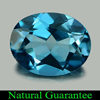 2.12 Ct. Good Oval Natural Gem London Blue Topaz Brazil