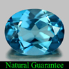 2.15 Ct. Sz 9 x 7 Mm. Oval Natural Gem London Blue Topaz Brazil