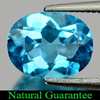 2.12 Ct. Oval Shape Natural Gem Swiss Blue Topaz Good Cutting