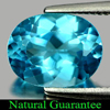2.24 Ct. Oval Natural Gemstone Swiss Blue Topaz From Brazil