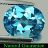 2.37 Ct. Good Color Oval Natural Gem Swiss Blue Topaz Brazil