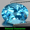 2.27 Ct. Sz 9 x 7 x 5 Mm. Oval Natural Gem Swiss Blue Topaz Brazil