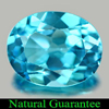 2.33 Ct. Good Color Oval Natural Gemstone Swiss Blue Topaz Brazil