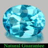 2.01 Ct. Sz 9 x 7 Mm. Oval Natural Gem Swiss Blue Topaz Brazil