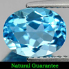 2.47 Ct. Beauteous Oval Natural Gemstone Swiss Blue Topaz Brazil