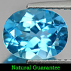 2.34 Ct. Good Color Oval Natural Gem Swiss Blue Topaz From Brazil