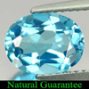 2.21 Ct. Oval Natural Gemstone Swiss Blue Topaz Good Cutting