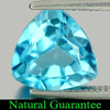 Nice Gem 2.95 Ct. Trilliant Shape Natural Swiss Blue Topaz Brazil