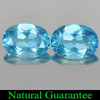 1.84 Ct. 2 Pcs. Alluring Natural Gems Swiss Blue Topaz Oval Shape