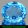 Swiss Blue Topaz 16.78 Ct. Clean Oval Shape 16.4 x 13.6 Mm. Natural Gemstone