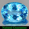 Swiss Blue Topaz Oval Shape 20 x 15 Mm. 22.63 Ct. Clean Natural Gemstone Brazil
