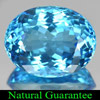 Swiss Blue Topaz 16.30 Ct. Clean Oval 17 x 13.2 Mm. Natural Gemstone From Brazil