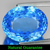 Swiss Blue Topaz 16.16 Ct VVS Oval Shape 15.6 x 12.5 Mm. Natural Gemstone Brazil