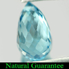 1.80 Ct. Good Cutting Natural Gem Swiss Blue Topaz Briolette with Drilled