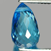 1.66 Ct. Briolette with Drilled Natural Swiss Blue Topaz Gemstone 1.66 Ct. Briolette with Drilled Natural Swiss Blue Topaz Gemstone