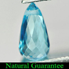 1.25 Ct. Briolette with Drilled Natural Gemstone Swiss Blue Topaz Brazil 1.25 Ct. Briolette with Drilled Natural Gemstone Swiss Blue Topaz Brazil