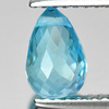 1.47 Ct. Good Color Briolette with Drilled Natural Swiss Blue Topaz Gem 1.47 Ct. Good Color Briolette with Drilled Natural Swiss Blue Topaz Gem