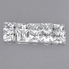 Natural Gems 3.82 Ct. 10 Pcs. Square Princess Cut White Topaz From Brazil