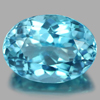 Swiss Blue Topaz 22.63 Ct. Clean Oval Shape 19.6 x 14.4 Mm. Natural Gem Brazil
