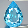 Swiss Blue Topaz 25.03 Ct. VVS Pear Shape 23 x 16.2 Mm. Natural Gemstone Brazil