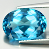 London Blue Topaz 8.12 Ct. Clean Oval Shape 14 x 10 Mm. Natural Gemstone Brazil