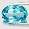 7.58 Ct. Natural Gem Oval Shape 14 x 10 Mm Clean London Blue Topaz From Brazil