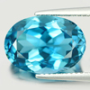 London Blue Topaz 7.77 Ct. Clean Oval Shape 14 x 10 Mm. Natural Gemstone Brazil