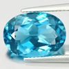 London Blue Topaz 7.50 Ct. Clean Oval Shape 14 x 10 Mm. Natural Gemstone Brazil