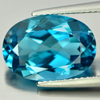 London Blue Topaz 6.82 Ct. VVS Oval Shape 14 x 9.9 Mm. Natural Gem From Brazil