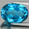 London Blue Topaz 7.56 Ct. Oval 14.2 x 10.2 x 6.5 Mm. Natural Gemstone Brazil