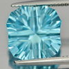 Blue Topaz 8.76 Ct. Clean Fancy Shape 12.2 x 12.1 Mm. Natural Gemstone Brazil