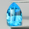 3.48 Ct. Pear Shape Natural Swiss Blue Topaz Gemstone From Brazil