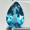 1.57 Ct. Allruing Pear Shape Natural Gemstone London Blue Topaz From Brazil