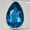 1.42 Ct. Nice Color Pear Shape Natural London Blue Gem Brazil