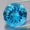 14.28 Ct. Round Cornflower Cut Natural Gemstone Swiss Blue Topaz From Brazil