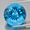 15.72 Ct. Beautiful Round Cornflower Cut 15 Mm Natural Clean Swiss Blue Topaz