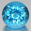 14.18 Ct. Round 15 mm.Natural Gem Clean Swiss Blue Topaz From Brazil