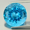 13.54 Ct. Round Cornflower Cut Natural Gemstone Swiss Blue Topaz From Brazil