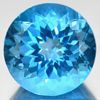 Swiss Blue Topaz 15.20 Ct. Clean Cornflower Cut 15 Mm. Natural Gem From Brazil
