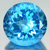 13.62 Ct. Round Cornflower Cut Natural Gem Clean Swiss Blue Topaz From Brazil