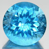 15.43 Ct. Round Cornflower Cut Natural Clean Swiss Blue Topaz From Brazil