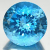 14.45 Ct. Round Cornflower Cut Natural Gemstone Swiss Blue Topaz From Brazil