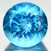 15.20 Ct. Round Cornflower Cut Natural Gemstone Swiss Blue Topaz From Brazil