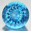 13.53 Ct. Round Cornflower Cut Natural Gemstone Swiss Blue Topaz From Brazil