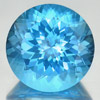 14.86 Ct. Round Cornflower Cut Gem Natural Clean Swiss Blue Topaz From Brazil
