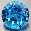 Natural Swiss Blue Topaz 3.50 Ct. VVS Round Shape 9 Mm. Gemstone