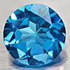 Natural Swiss Blue Topaz 3.45 Ct. VVS Round Shape 9 Mm. Gemstone