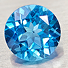 Natural Swiss Blue Topaz 3.23 Ct. VVS Round Shape 9 Mm. Gemstone