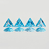 Natural Swiss Blue Topaz 2.12 Ct. 4 Pcs. VVS Shape 5.6 x 5.6 Mm. Gemstones